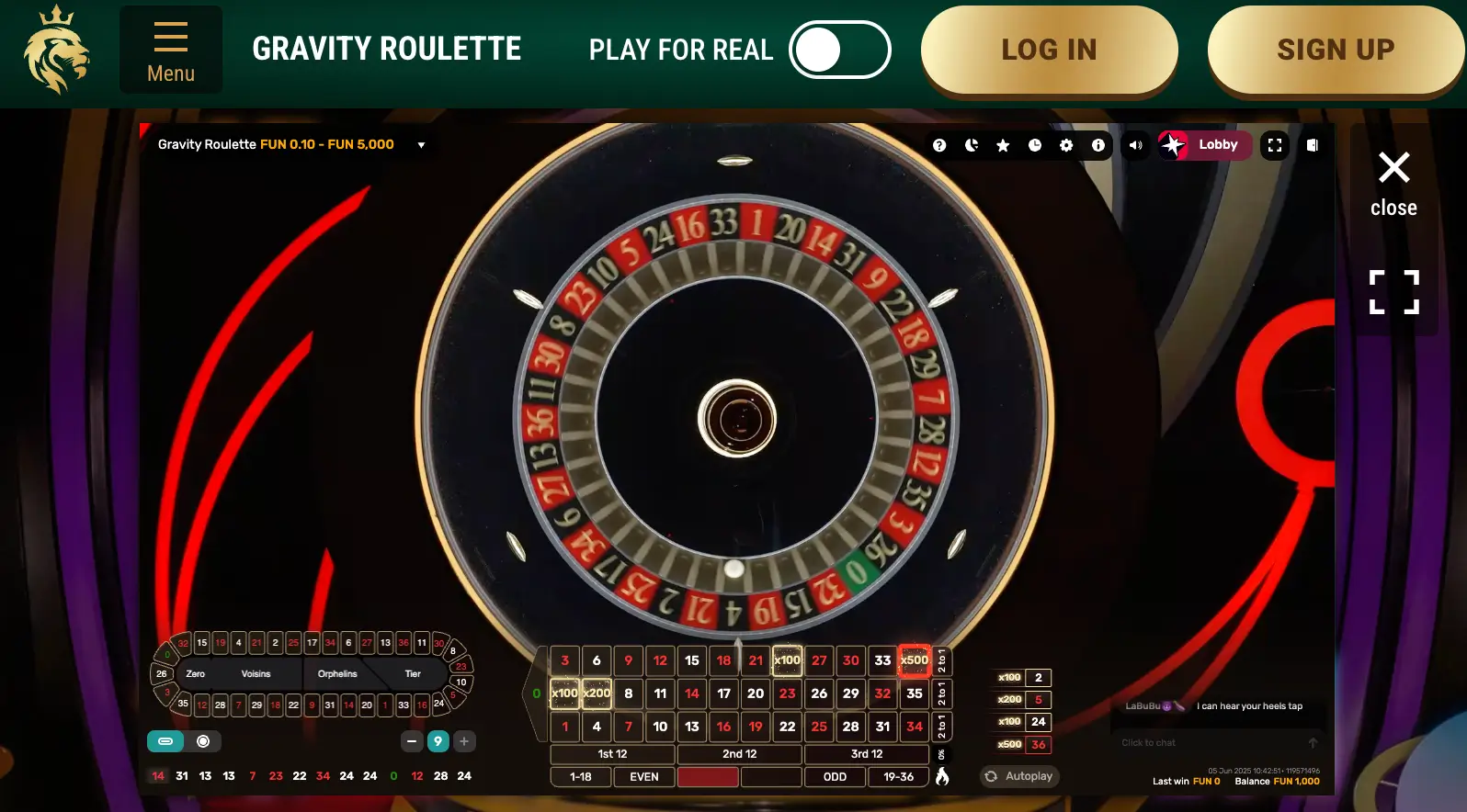 Roulette Richard Live